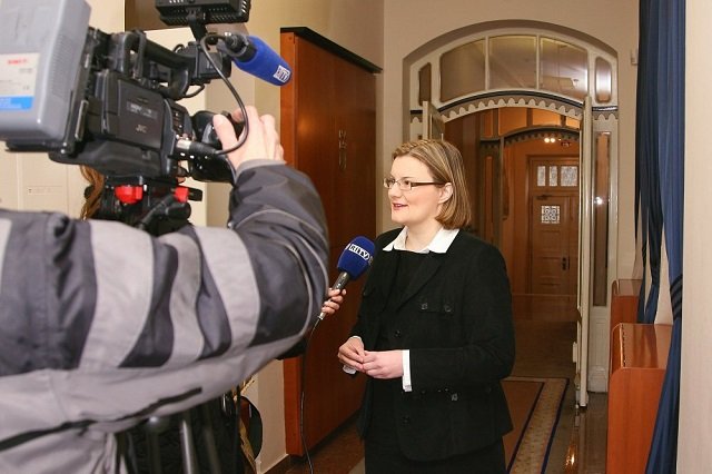 Visnja being interviewed